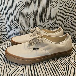 Vans Men's Beige Canvas Sneakers